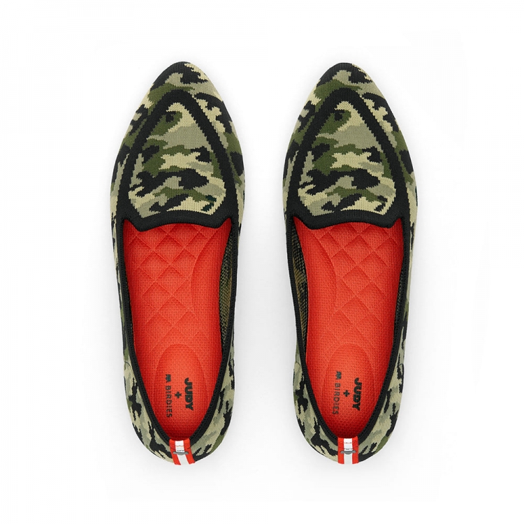 JUDY + Birdies | Camo Washable Women's Flat - Click Image to Close